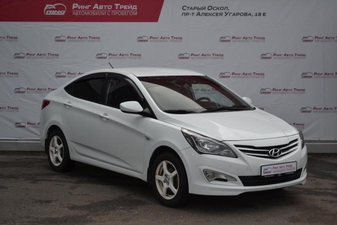 Hyundai Solaris I Рестайлинг с пробегом 2015 года, цена 940 000 рублей, 101658 км, седан, Автокод Объявления
