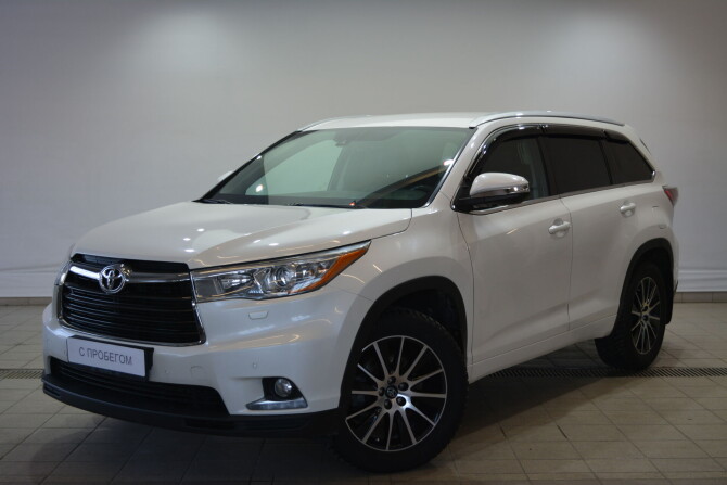 Toyota Highlander 2014 Р±РµР»С‹Р№