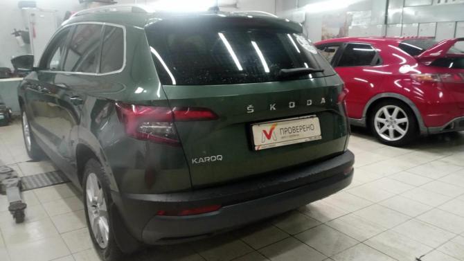 Skoda Karoq I Рестайлинг с пробегом 2020 года, цена 1 870 000 рублей, 122516 км, внедорожник, Автокод Объявления