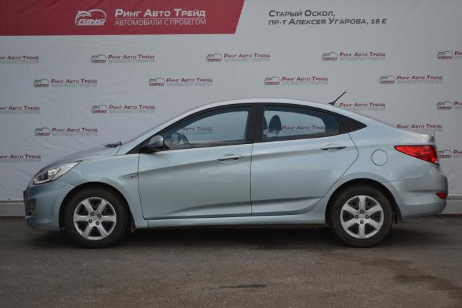 Hyundai Solaris I с пробегом 2014 года, цена 930 000 рублей, 75514 км, седан, Автокод Объявления