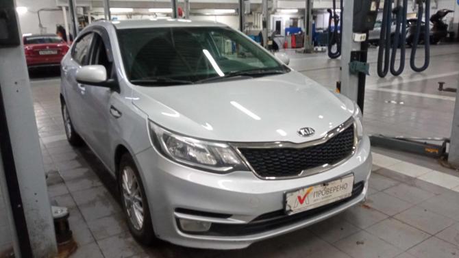 Kia Rio III Рестайлинг с пробегом 2016 года, цена 945 000 рублей, 131712 км, седан, Автокод Объявления