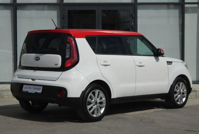 Kia Soul II Рестайлинг с пробегом 2017 года, цена 1 580 000 рублей, 82357 км, хэтчбек, Автокод Объявления