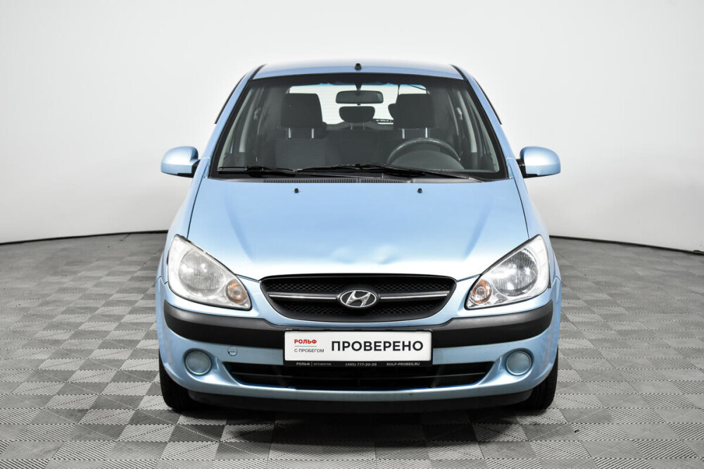 Getz 2009. Хендай Гетц голубой.