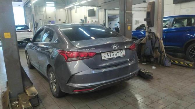 Hyundai Solaris II Рестайлинг с пробегом 2021 года, цена 1 540 000 рублей, 76294 км, седан, Автокод Объявления