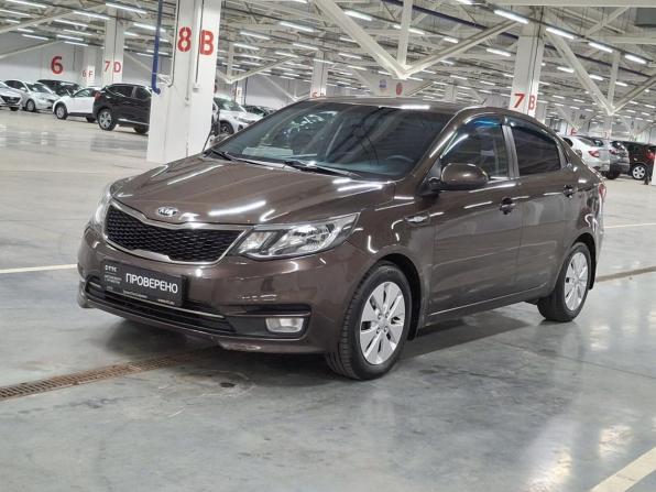 Kia Rio III Рестайлинг с пробегом 2015 года, цена 995 000 рублей, 160130 км, седан, Автокод Объявления