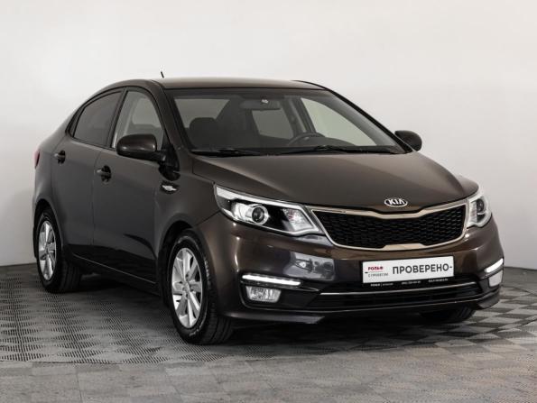 Kia Rio III Рестайлинг с пробегом 2016 года, цена 999 000 рублей, 215927 км, седан, Автокод Объявления