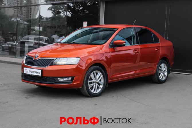 Skoda Rapid I Рестайлинг с пробегом 2017 года, цена 1 280 000 рублей, 87507 км, лифтбек, Автокод Объявления