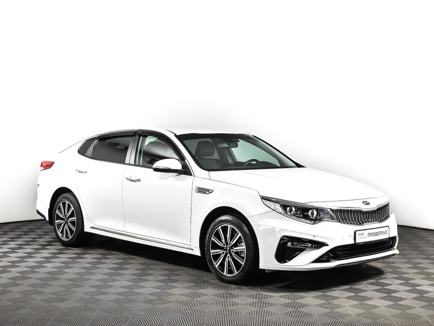 Kia·Optima·IV Рестайлинг (2018—2020). Оптима 4 Рестайлинг. Белая кия Оптима 4.