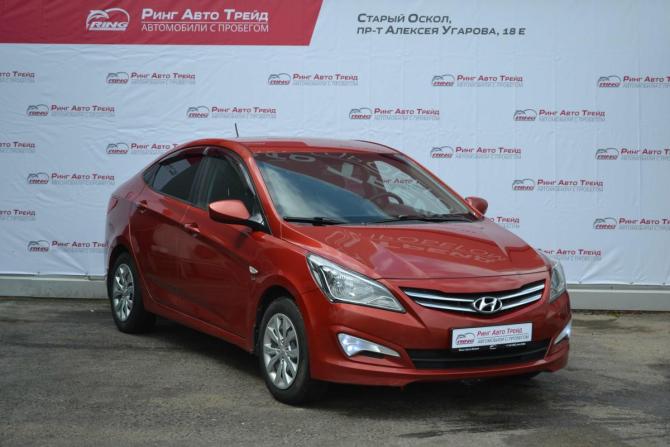Hyundai Solaris I Рестайлинг с пробегом 2015 года, цена 820 000 рублей, 140670 км, седан, Автокод Объявления