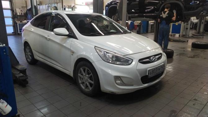 Hyundai Solaris I Рестайлинг с пробегом 2014 года, цена 822 000 рублей, 148255 км, седан, Автокод Объявления