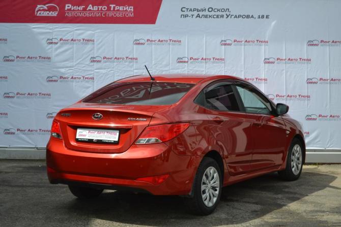 Hyundai Solaris I Рестайлинг с пробегом 2015 года, цена 820 000 рублей, 140670 км, седан, Автокод Объявления