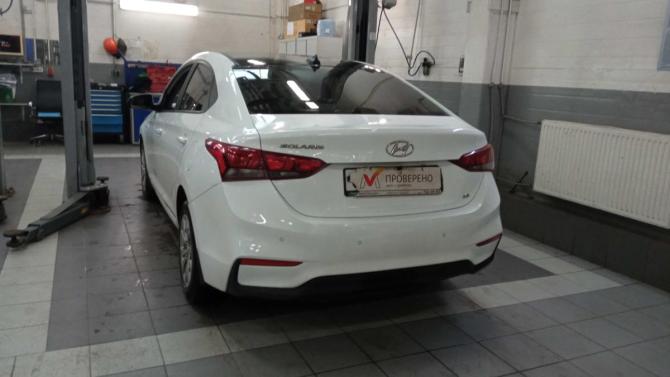 Hyundai Solaris II с пробегом 2018 года, цена 1 270 000 рублей, 142830 км, седан, Автокод Объявления