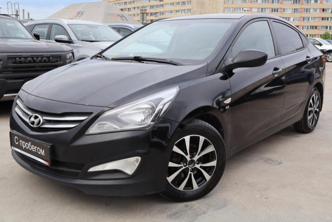 Hyundai Solaris I Рестайлинг с пробегом 2015 года, цена 849 000 рублей, 216000 км, седан, Автокод Объявления