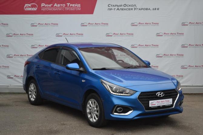Hyundai Solaris II с пробегом 2017 года, цена 1 300 000 рублей, 105200 км, седан, Автокод Объявления