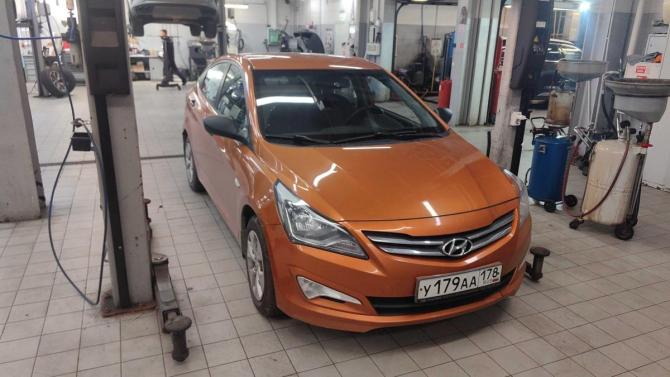 Hyundai Solaris I Рестайлинг с пробегом 2015 года, цена 800 000 рублей, 113782 км, седан, Автокод Объявления