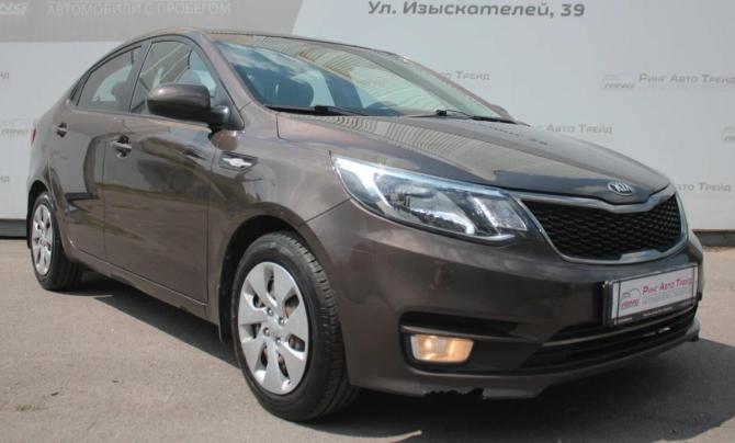 Kia Rio III Рестайлинг с пробегом 2015 года, цена 1 150 000 рублей, 124233 км, седан, Автокод Объявления
