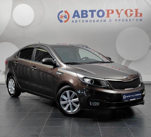 Kia Rio III Рестайлинг с пробегом 2016 года, цена 1 255 000 рублей, 59490 км, седан, Автокод Объявления