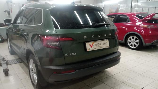Skoda Karoq I Рестайлинг с пробегом 2020 года, цена 1 870 000 рублей, 122516 км, внедорожник, Автокод Объявления