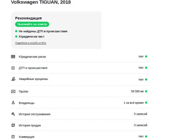 Volkswagen Tiguan II с пробегом 2018 года, цена 2 955 000 рублей, 89168 км, внедорожник, Автокод Объявления